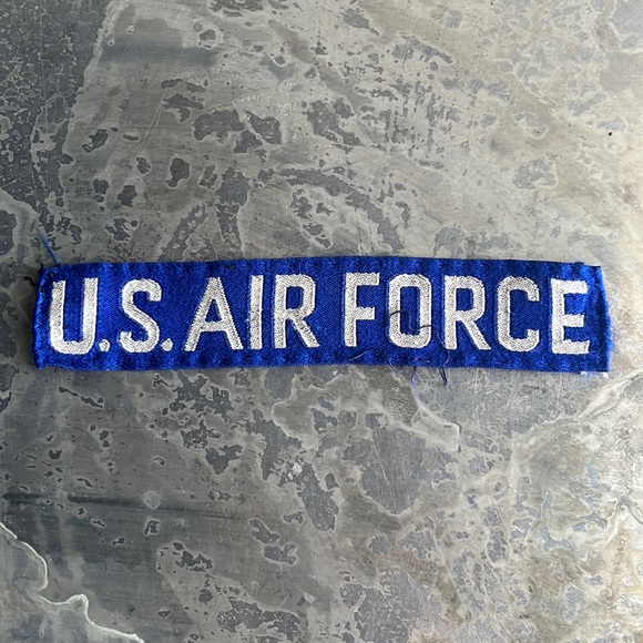 U.S. AIR FORCE blue tape patch, vintage - Picture 1 of 9